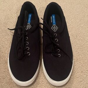 St. John’s Bay Men’s Black Canvas Sneakers, like-new, worn once
